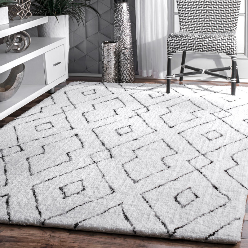 white area rug